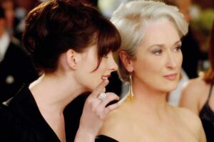 Anne Hathaway e Meryl Streep