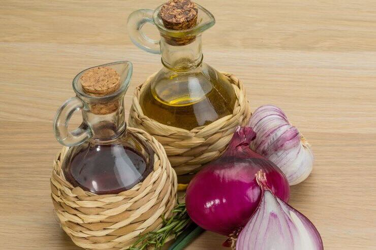 Olio, aceto, cipolle