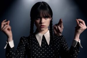 Jenna Ortega nei panni di Mercoledì Addams
