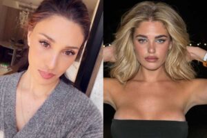 Selfie di Belen Rodriguez e scatto di Caroline Tronelli