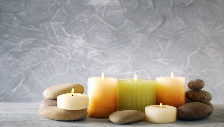 candele con varie fragranze